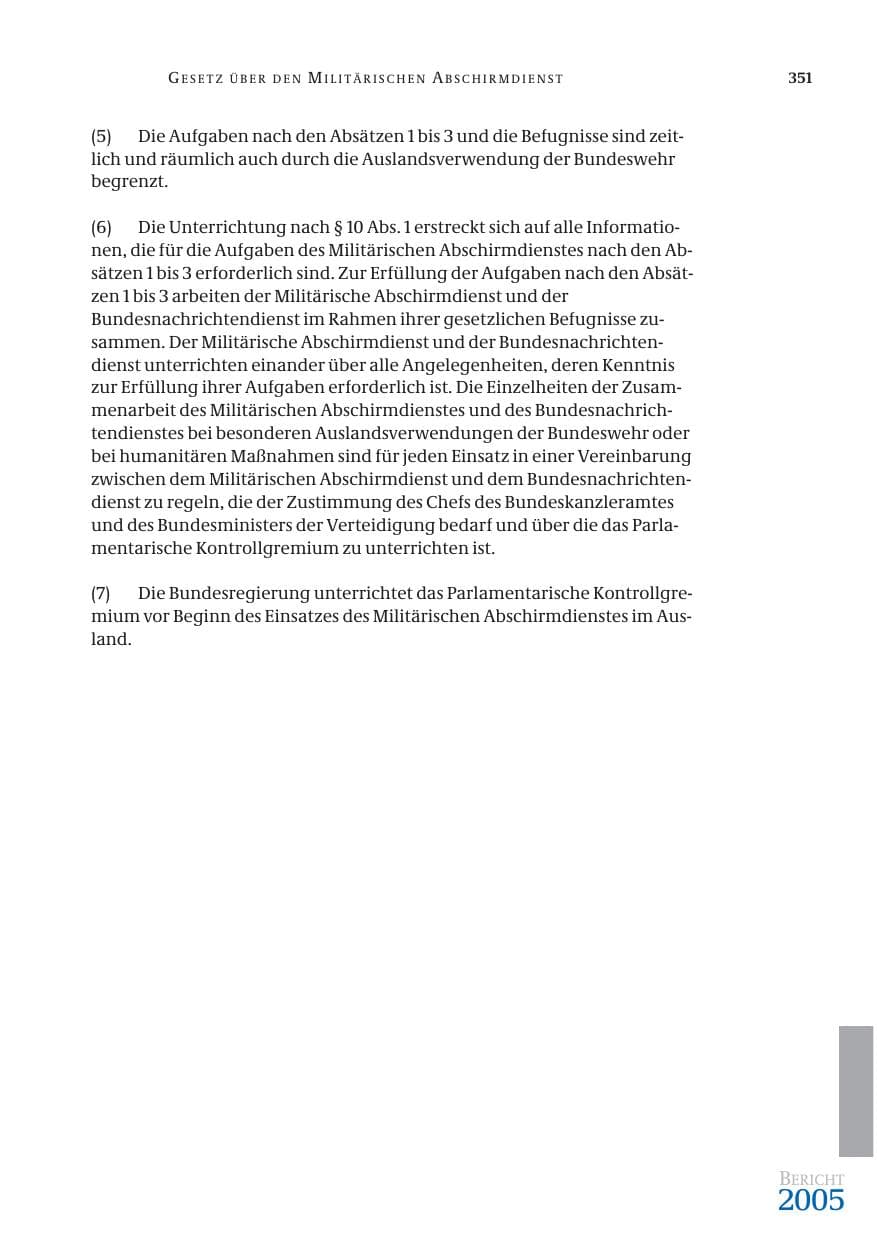Seite 352 des Verfassungsschutzbericht 2005 Bund