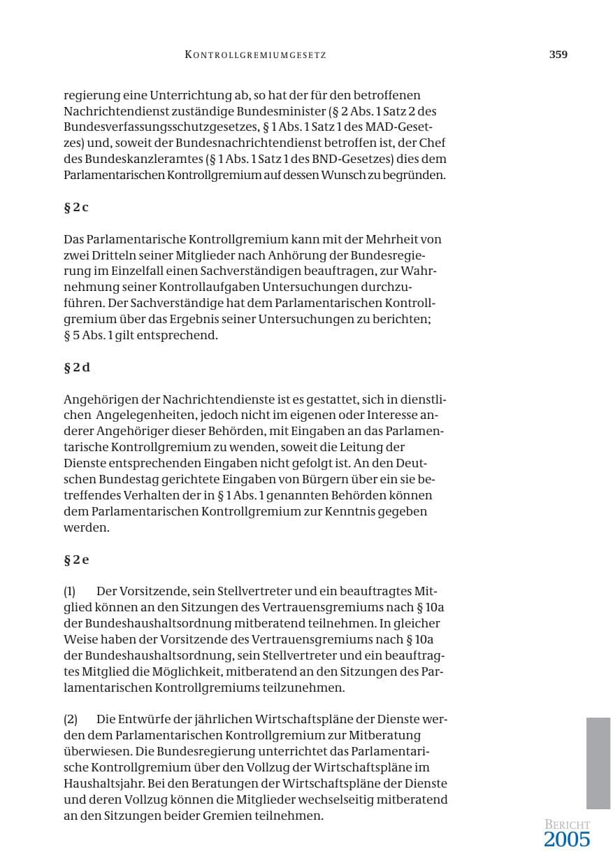 Seite 360 des Verfassungsschutzbericht 2005 Bund