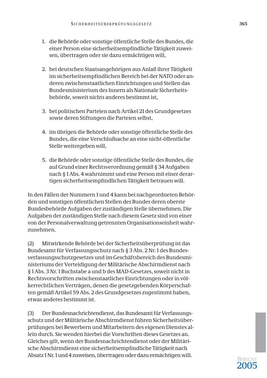 Seite 366 des Verfassungsschutzbericht 2005 Bund