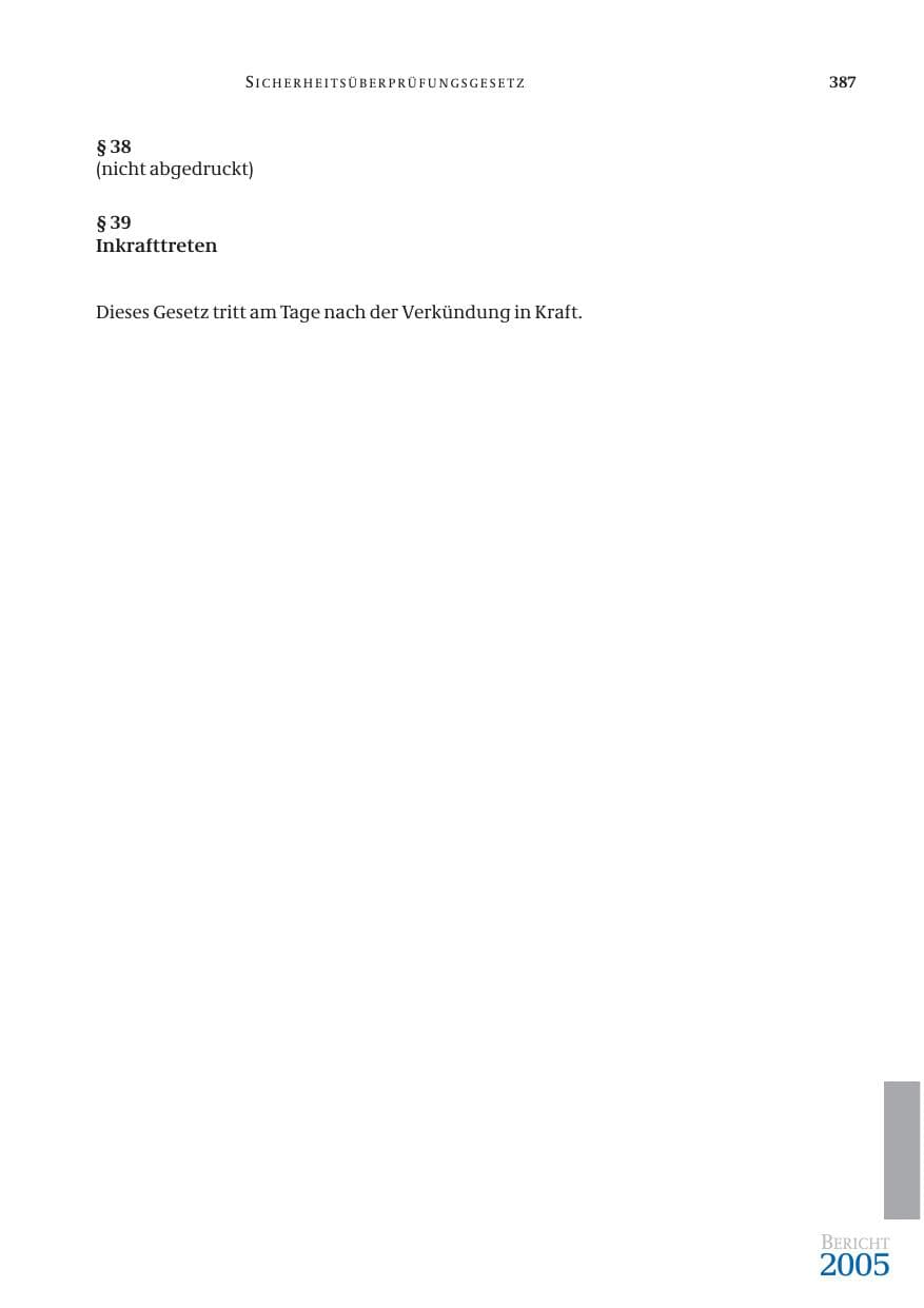Seite 388 des Verfassungsschutzbericht 2005 Bund