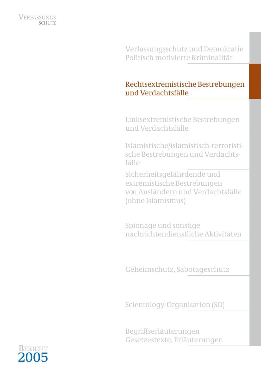 Seite 50 des Verfassungsschutzbericht 2005 Bund