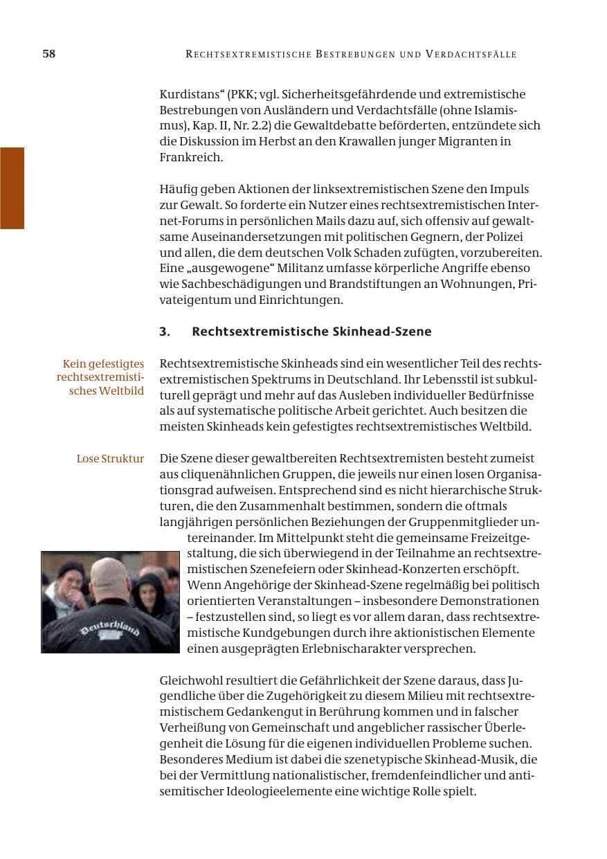 Seite 59 des Verfassungsschutzbericht 2005 Bund