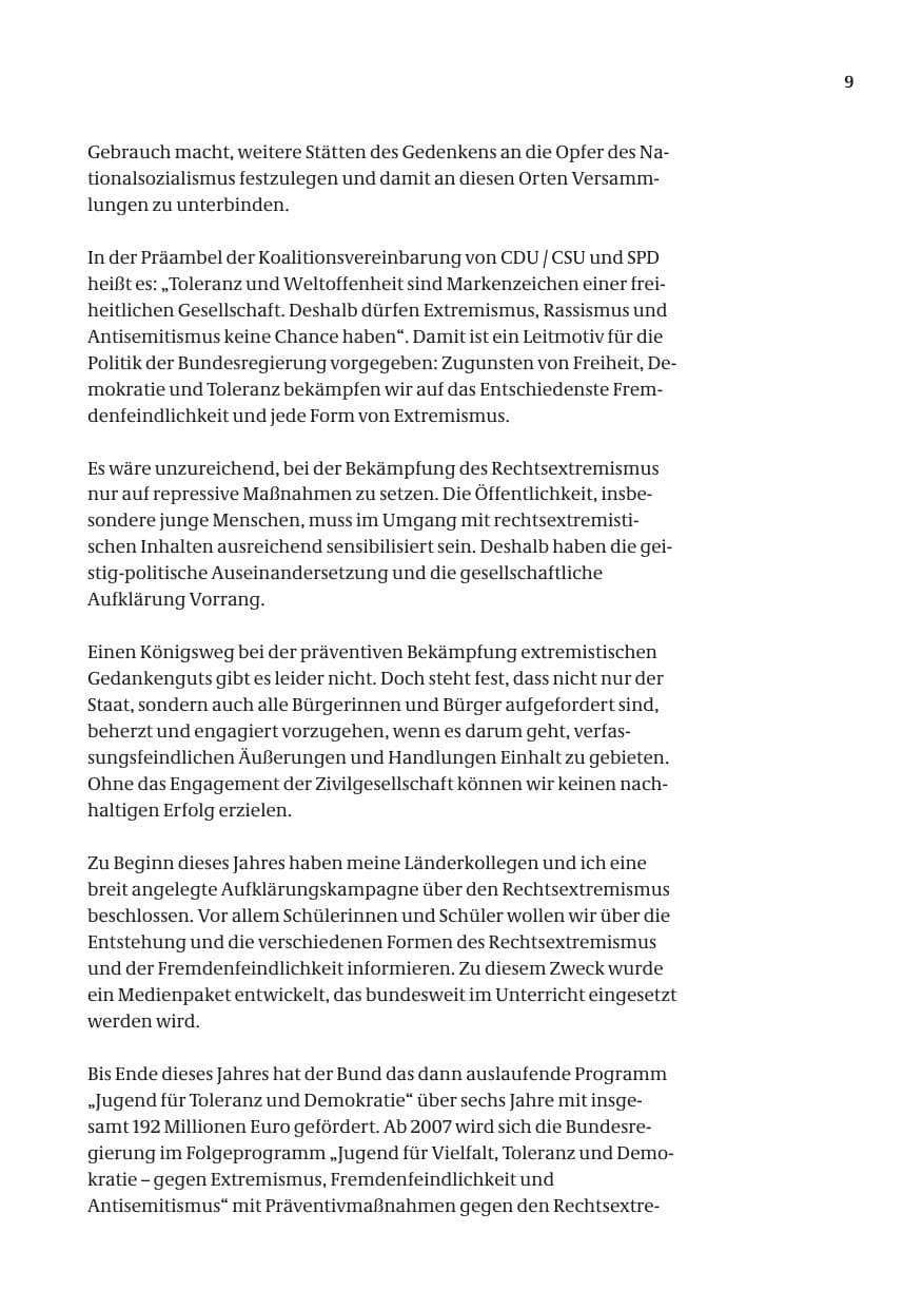 Seite 10 des Verfassungsschutzbericht 2005 Bund