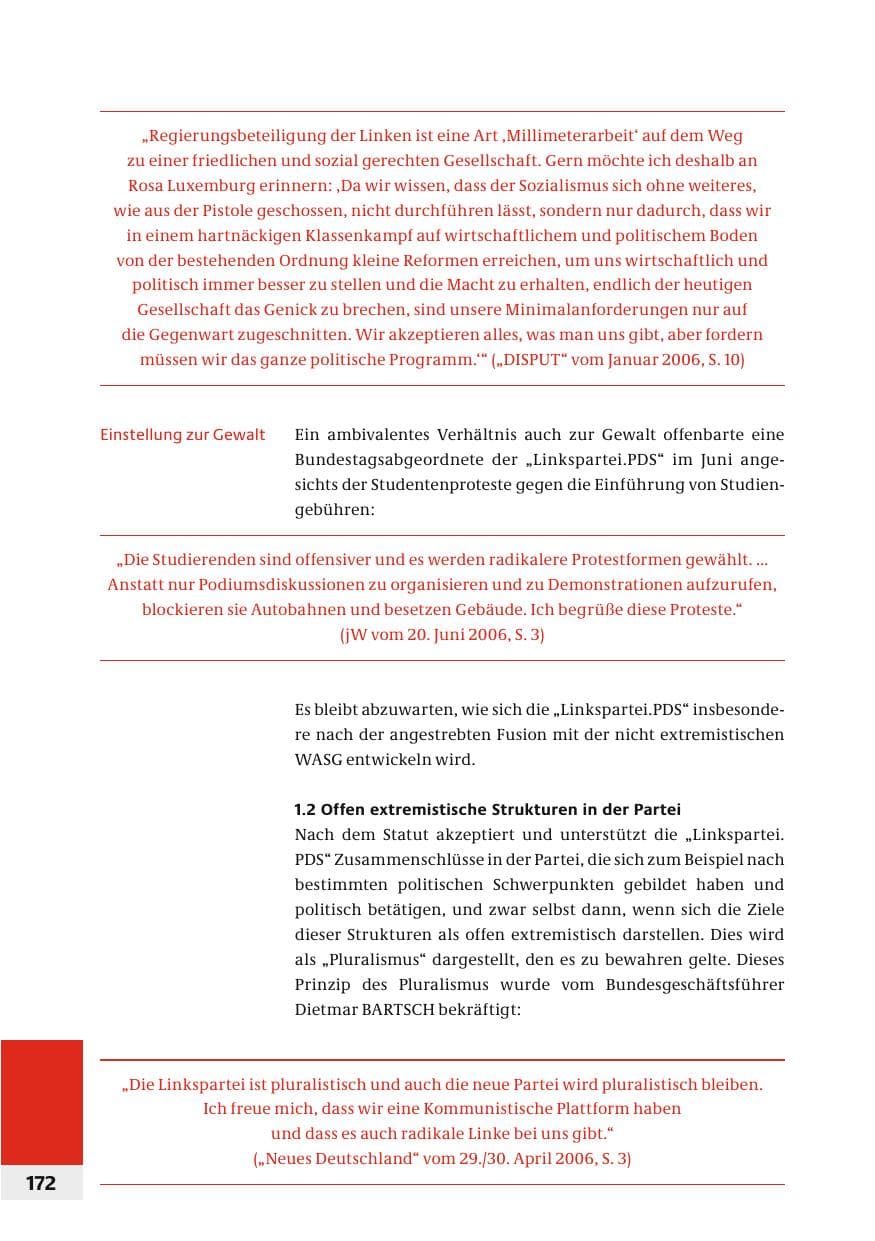 Seite 175 des Verfassungsschutzbericht 2006 Bund