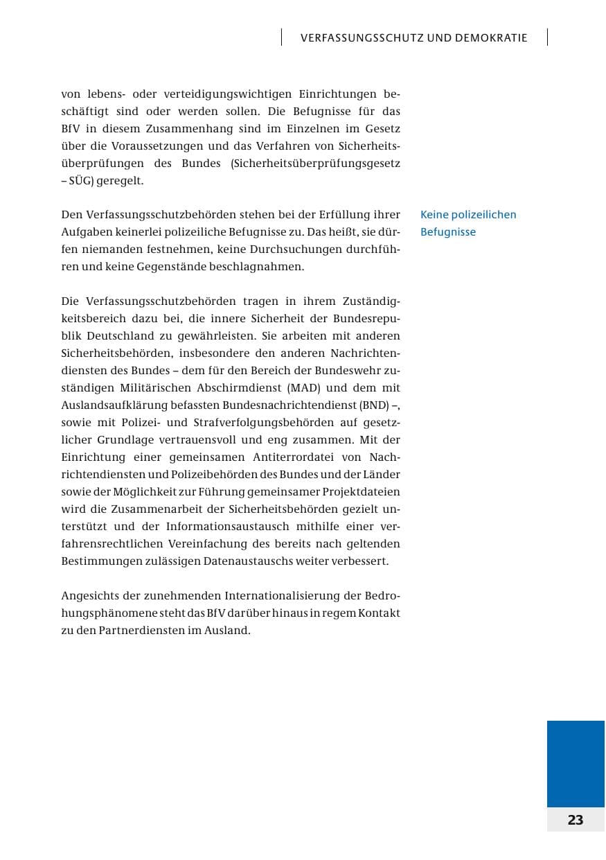 Seite 26 des Verfassungsschutzbericht 2006 Bund