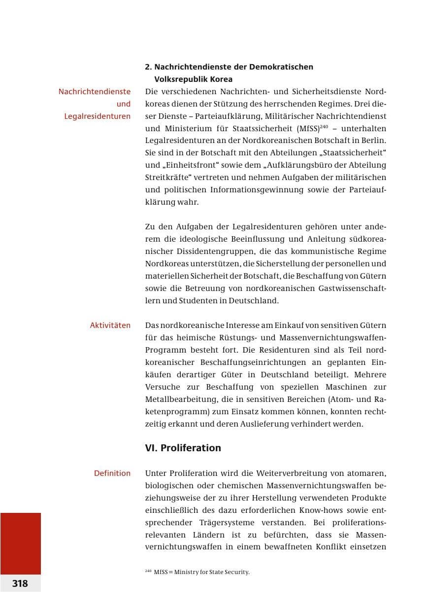 Seite 321 des Verfassungsschutzbericht 2006 Bund