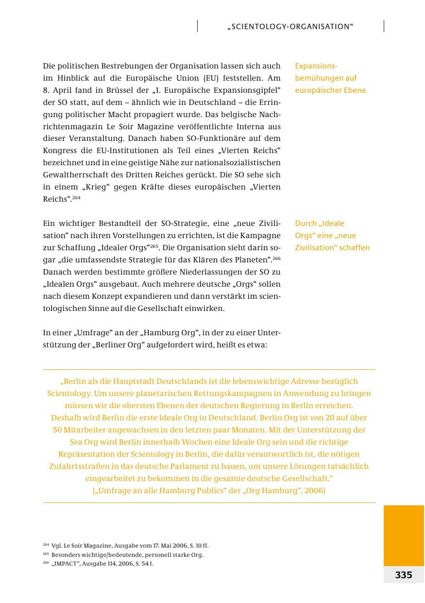 Seite 338 des Verfassungsschutzbericht 2006 Bund