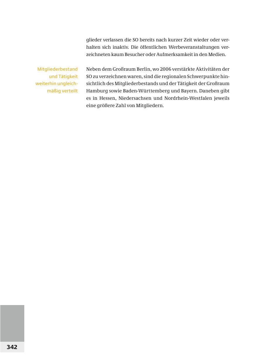 Seite 345 des Verfassungsschutzbericht 2006 Bund