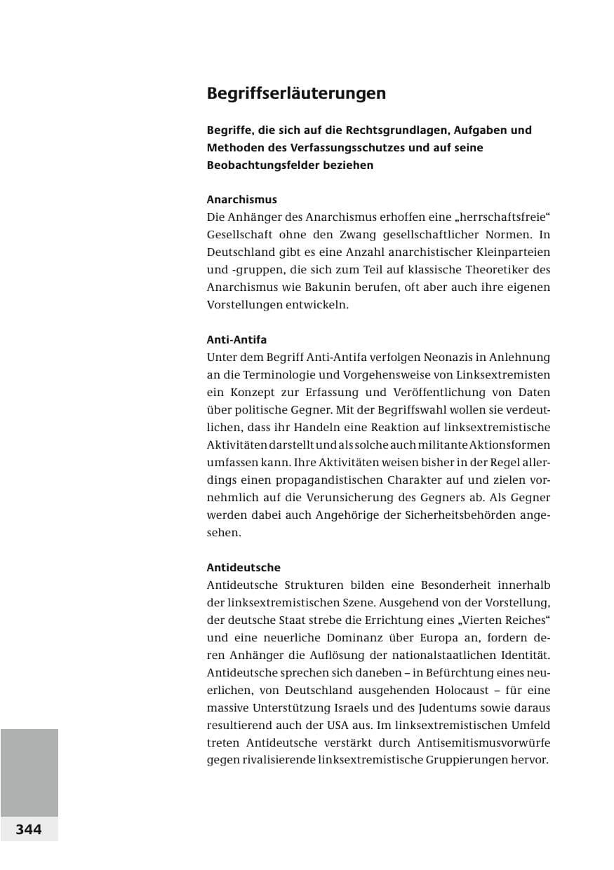 Seite 347 des Verfassungsschutzbericht 2006 Bund
