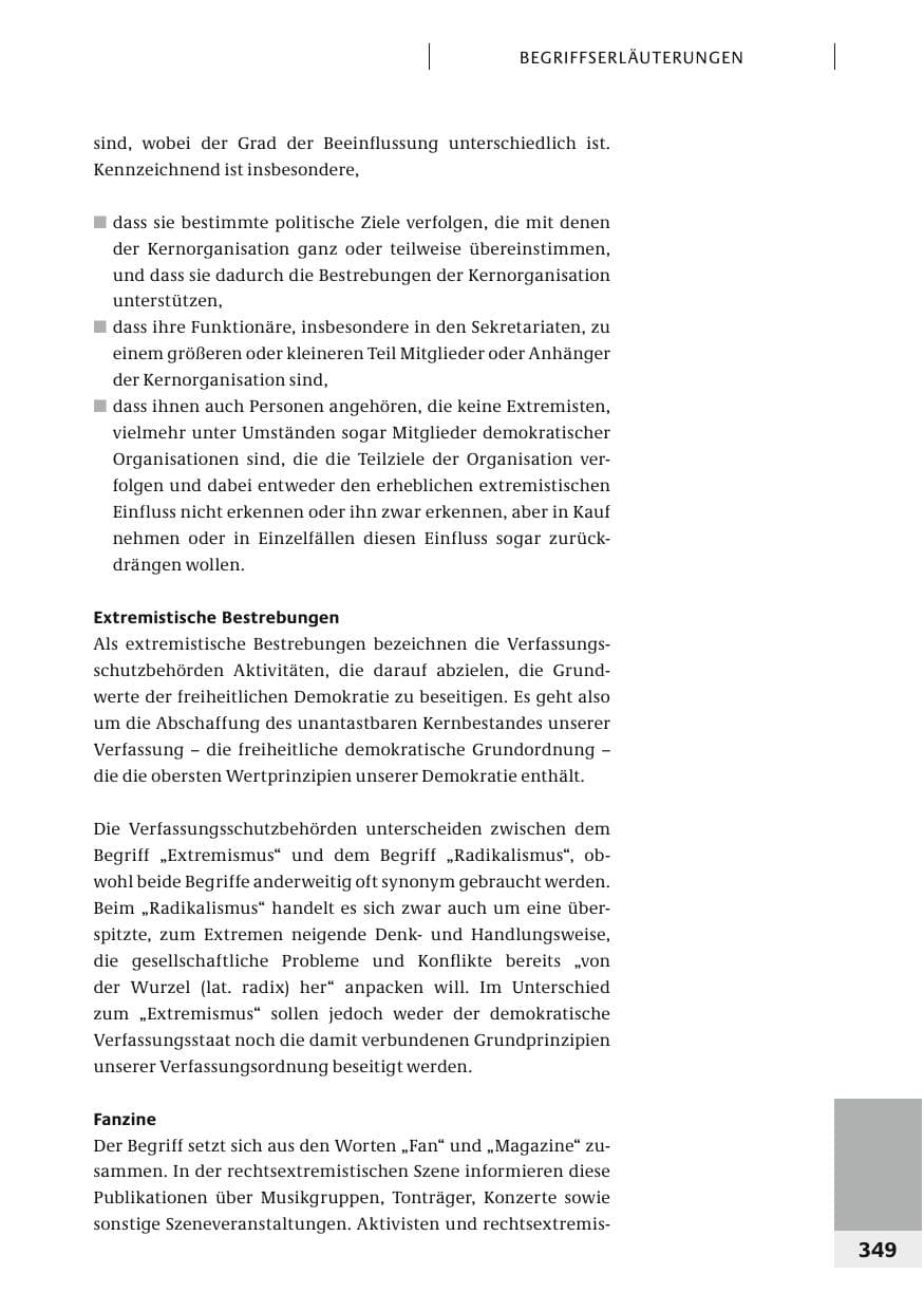 Seite 352 des Verfassungsschutzbericht 2006 Bund