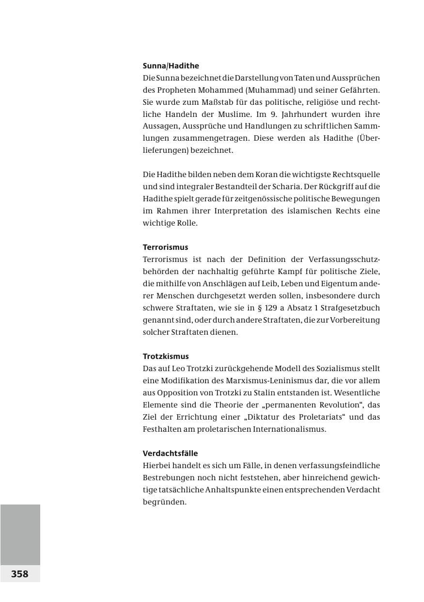 Seite 361 des Verfassungsschutzbericht 2006 Bund