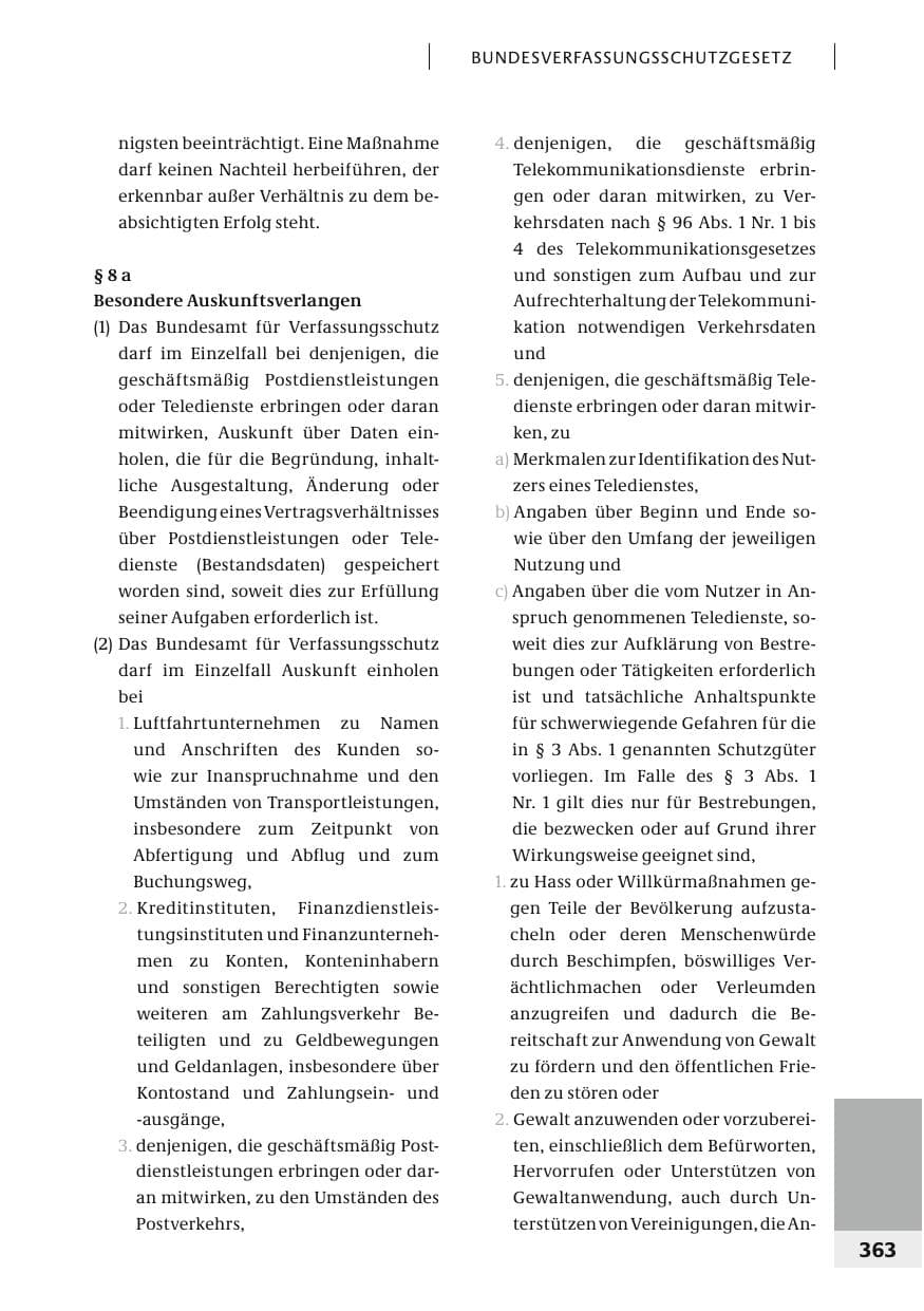 Seite 366 des Verfassungsschutzbericht 2006 Bund