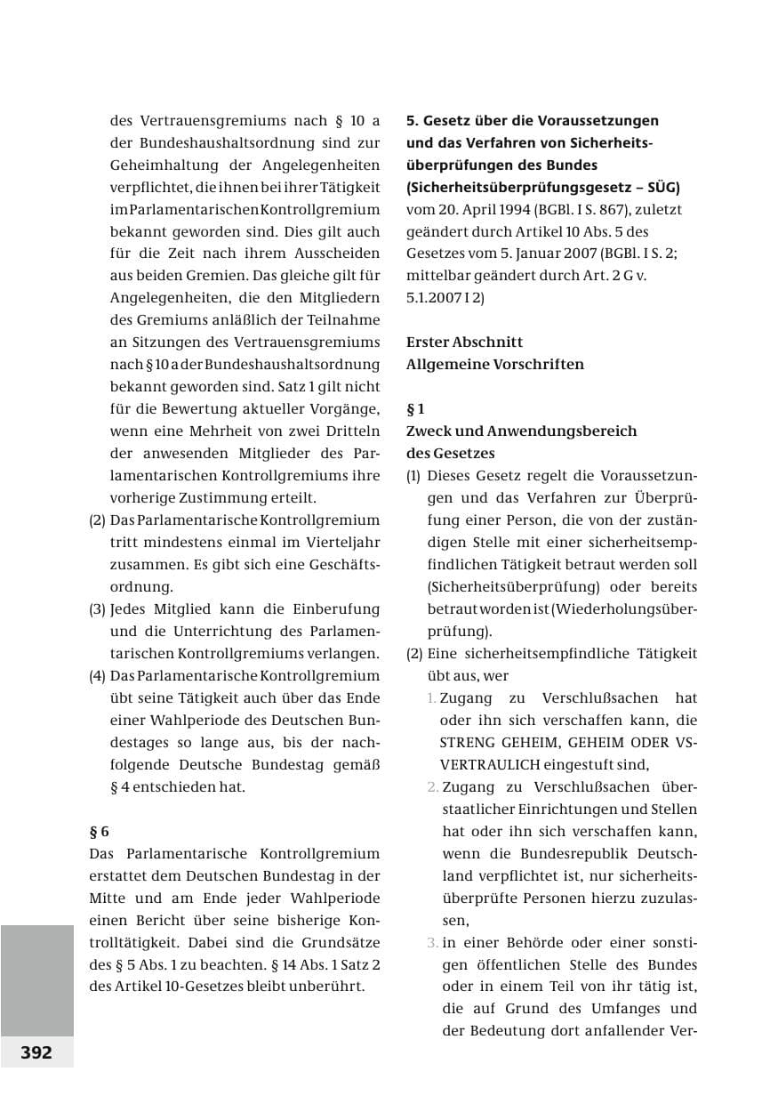 Seite 395 des Verfassungsschutzbericht 2006 Bund