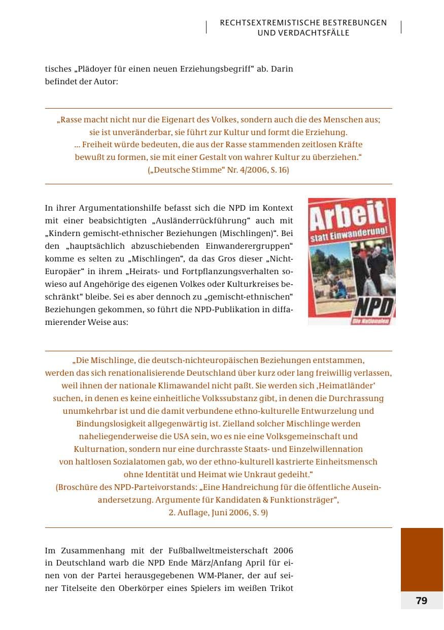 Seite 82 des Verfassungsschutzbericht 2006 Bund