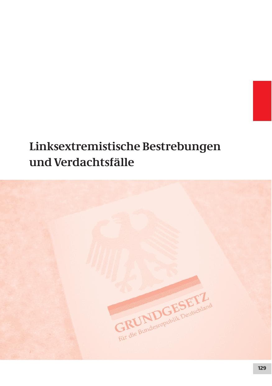 Seite 129 des Verfassungsschutzbericht 2007 Bund