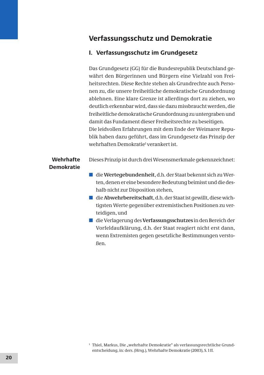 Seite 20 des Verfassungsschutzbericht 2007 Bund