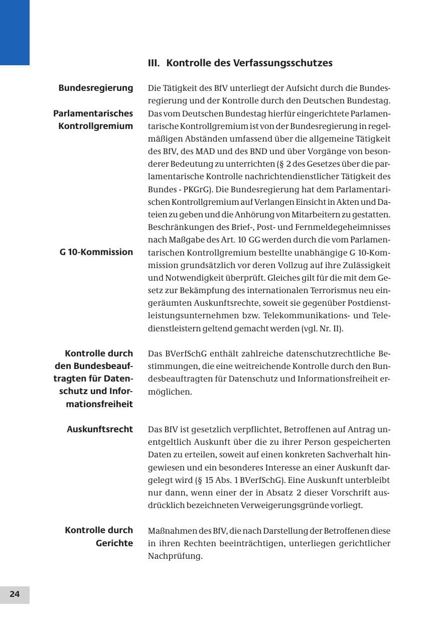 Seite 24 des Verfassungsschutzbericht 2007 Bund