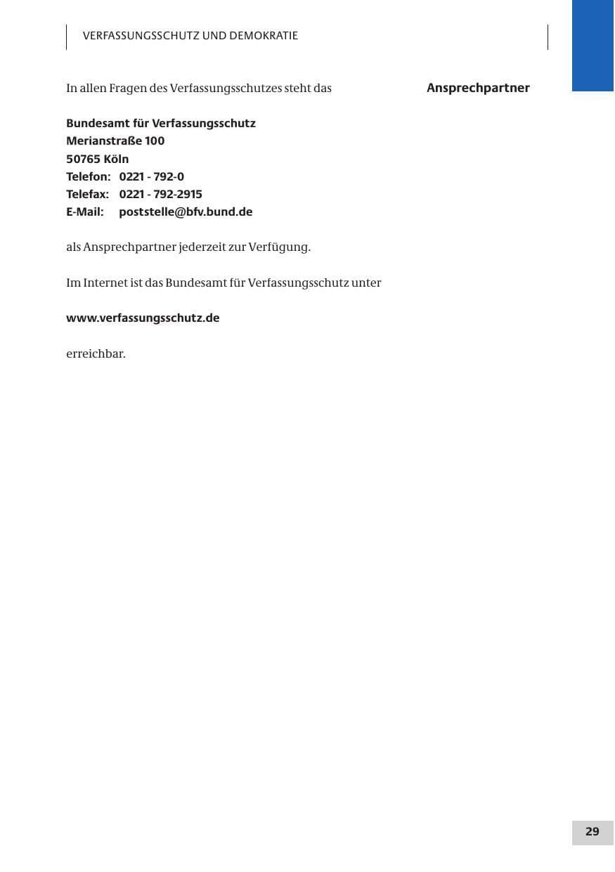 Seite 29 des Verfassungsschutzbericht 2007 Bund