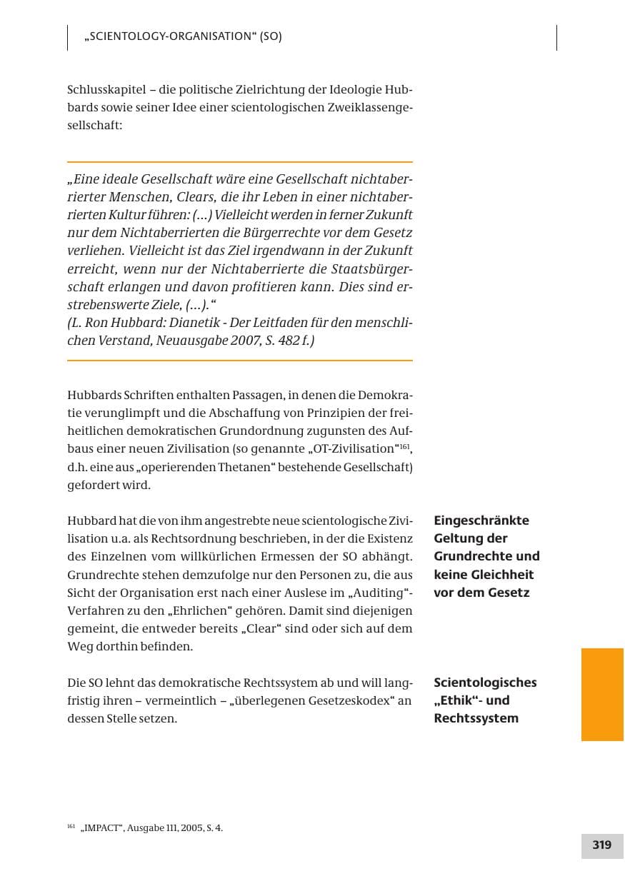 Seite 319 des Verfassungsschutzbericht 2007 Bund