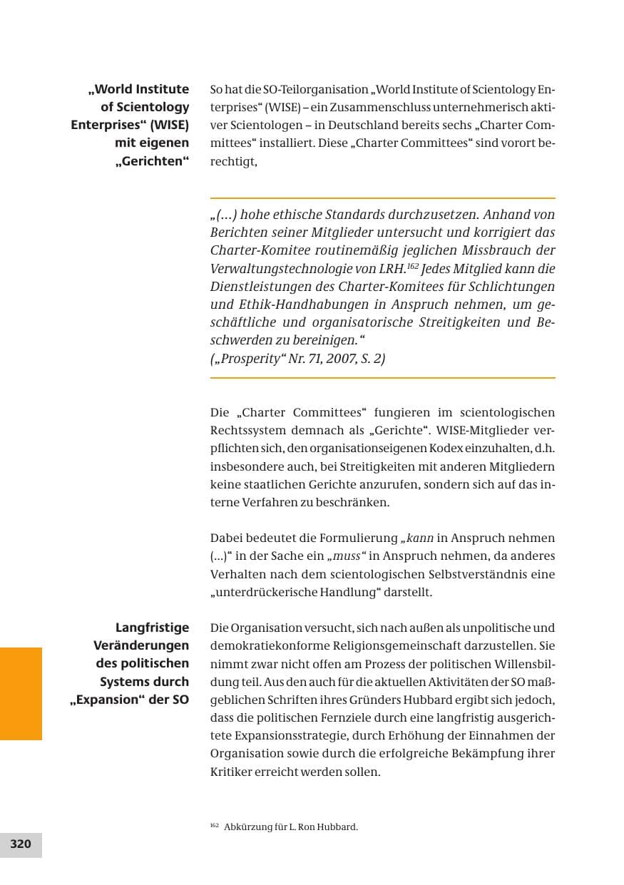 Seite 320 des Verfassungsschutzbericht 2007 Bund