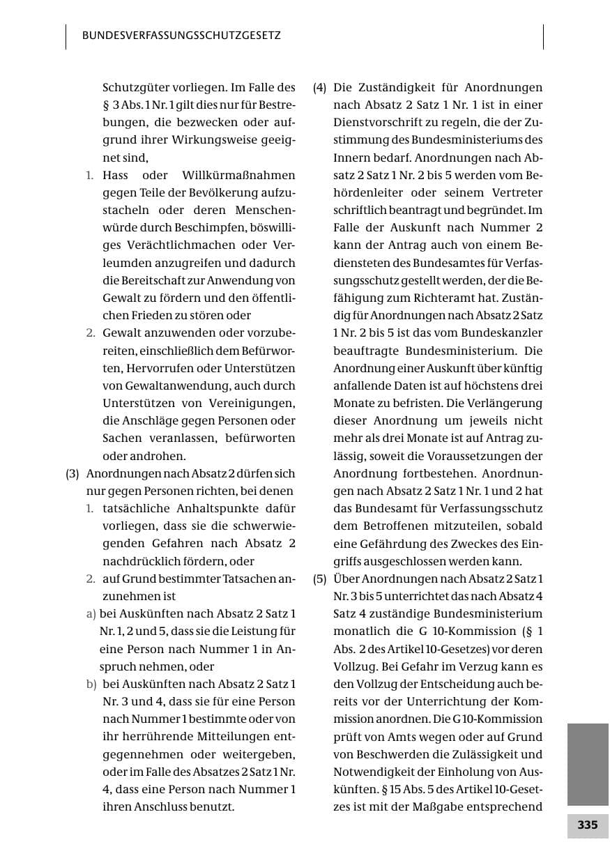 Seite 335 des Verfassungsschutzbericht 2007 Bund