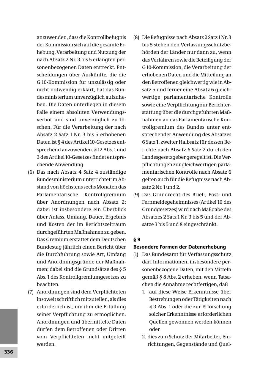 Seite 336 des Verfassungsschutzbericht 2007 Bund