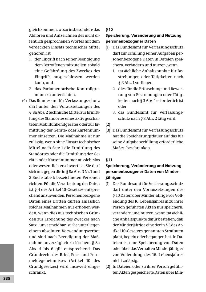 Seite 338 des Verfassungsschutzbericht 2007 Bund