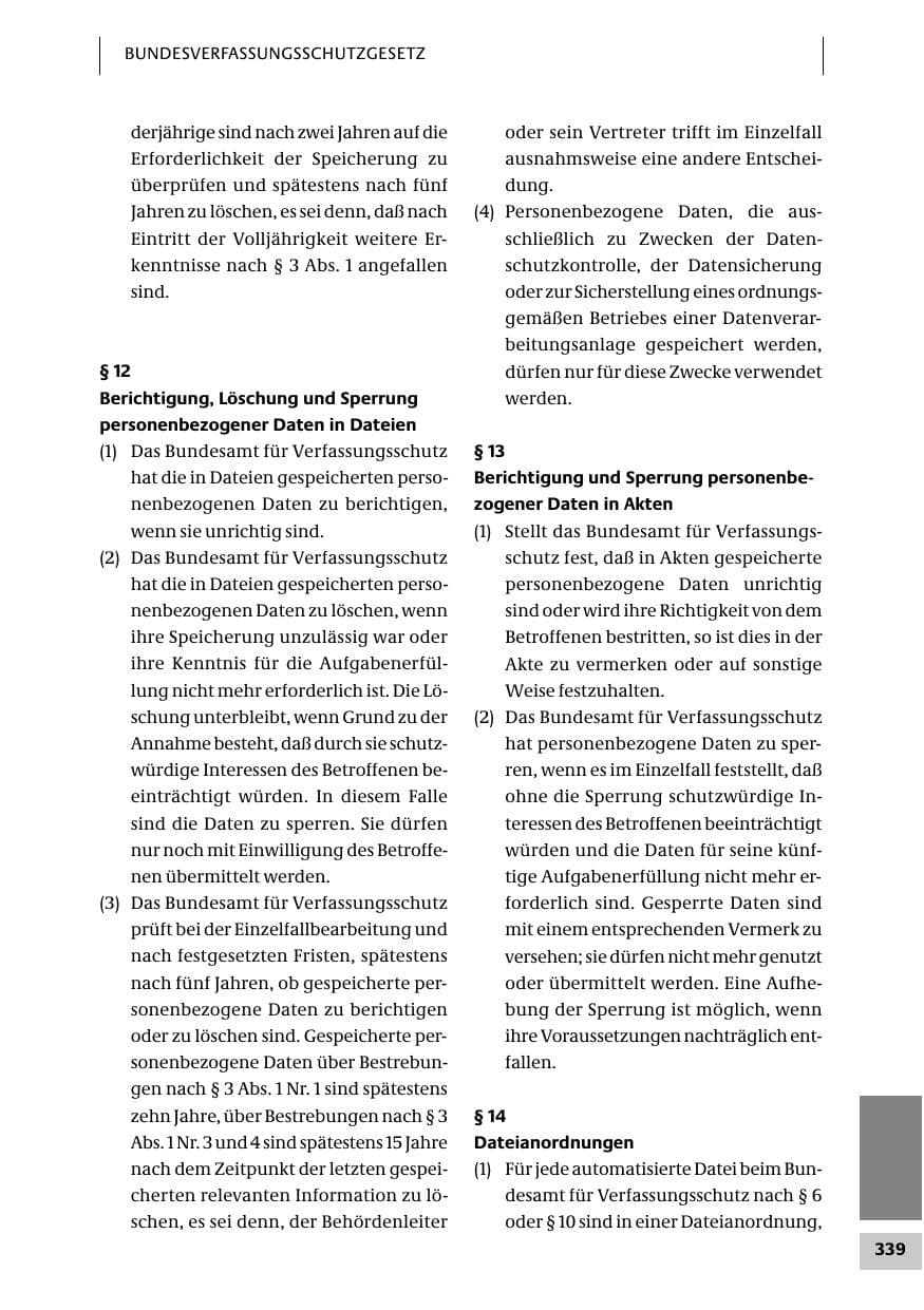 Seite 339 des Verfassungsschutzbericht 2007 Bund