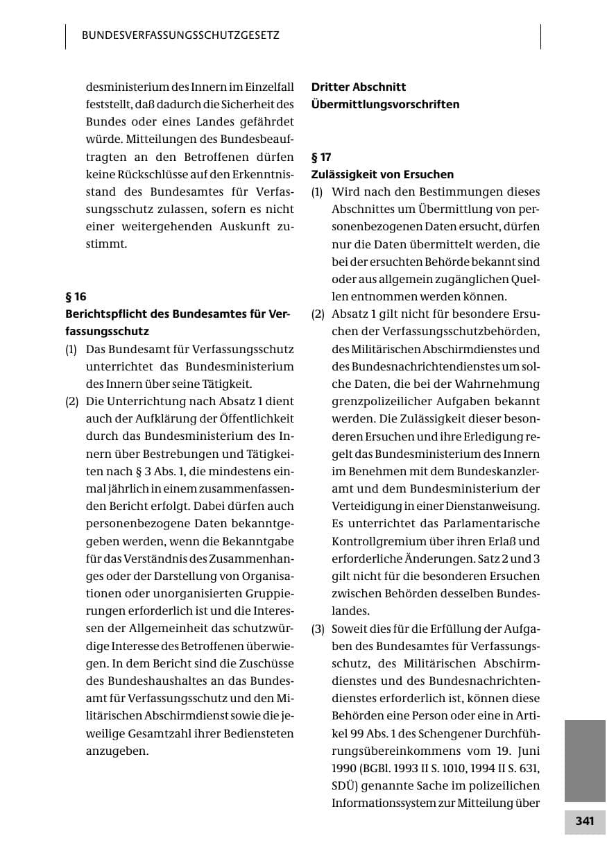 Seite 341 des Verfassungsschutzbericht 2007 Bund