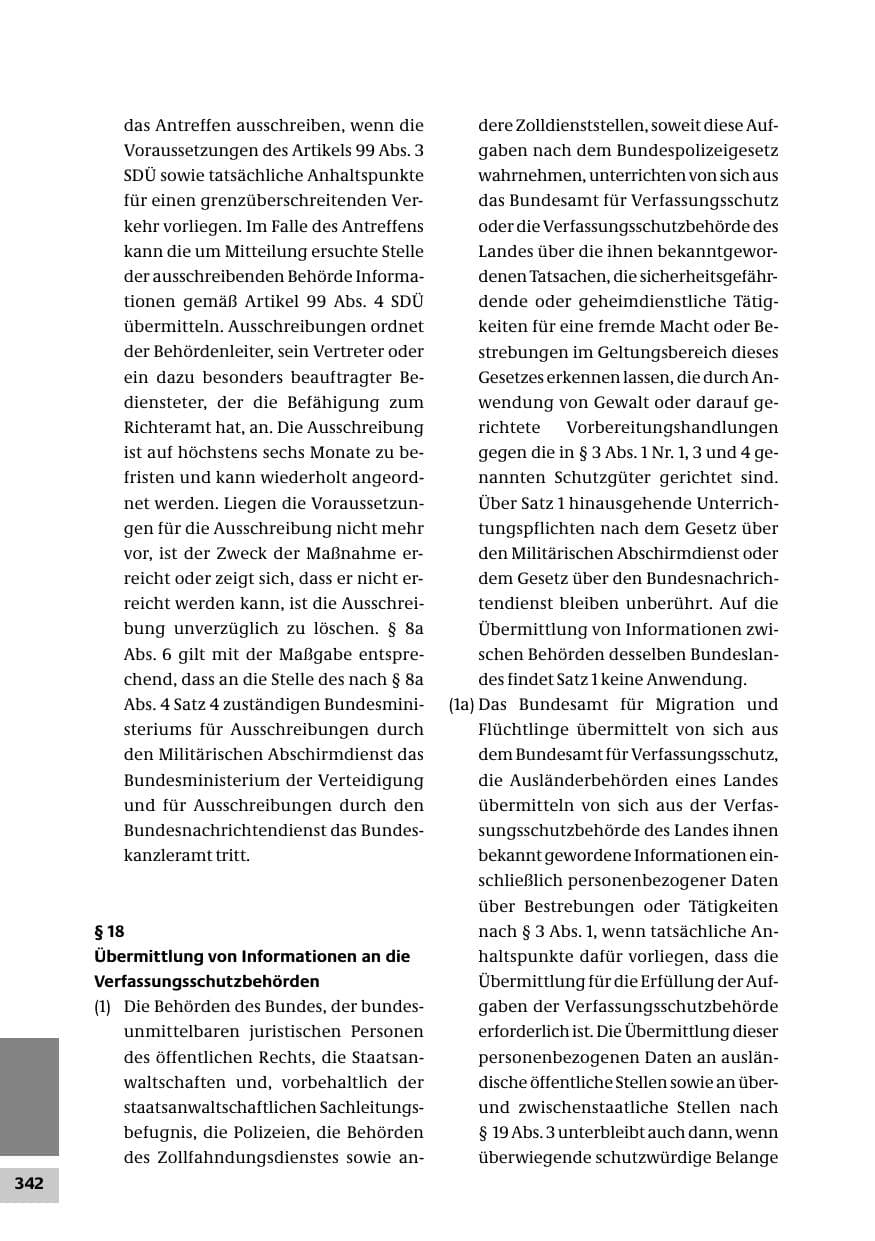 Seite 342 des Verfassungsschutzbericht 2007 Bund