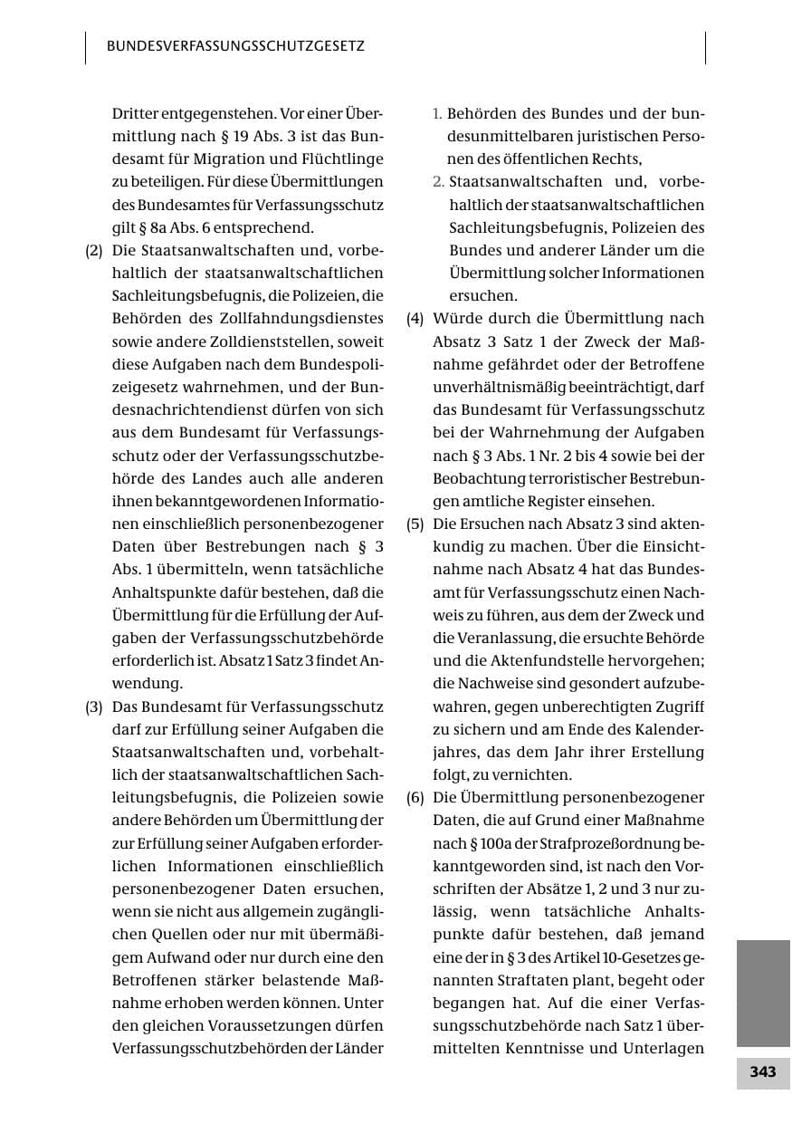 Seite 343 des Verfassungsschutzbericht 2007 Bund