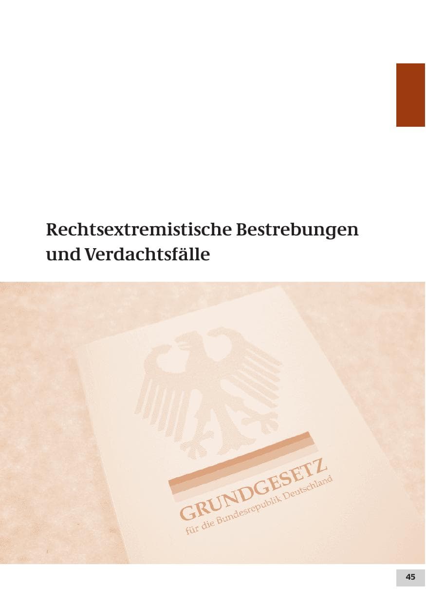Seite 45 des Verfassungsschutzbericht 2007 Bund