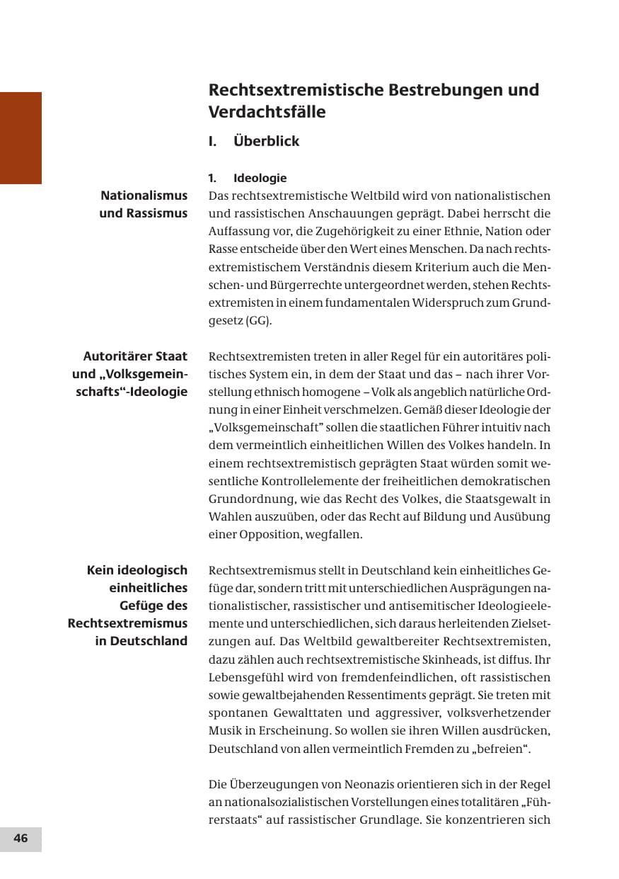 Seite 46 des Verfassungsschutzbericht 2007 Bund