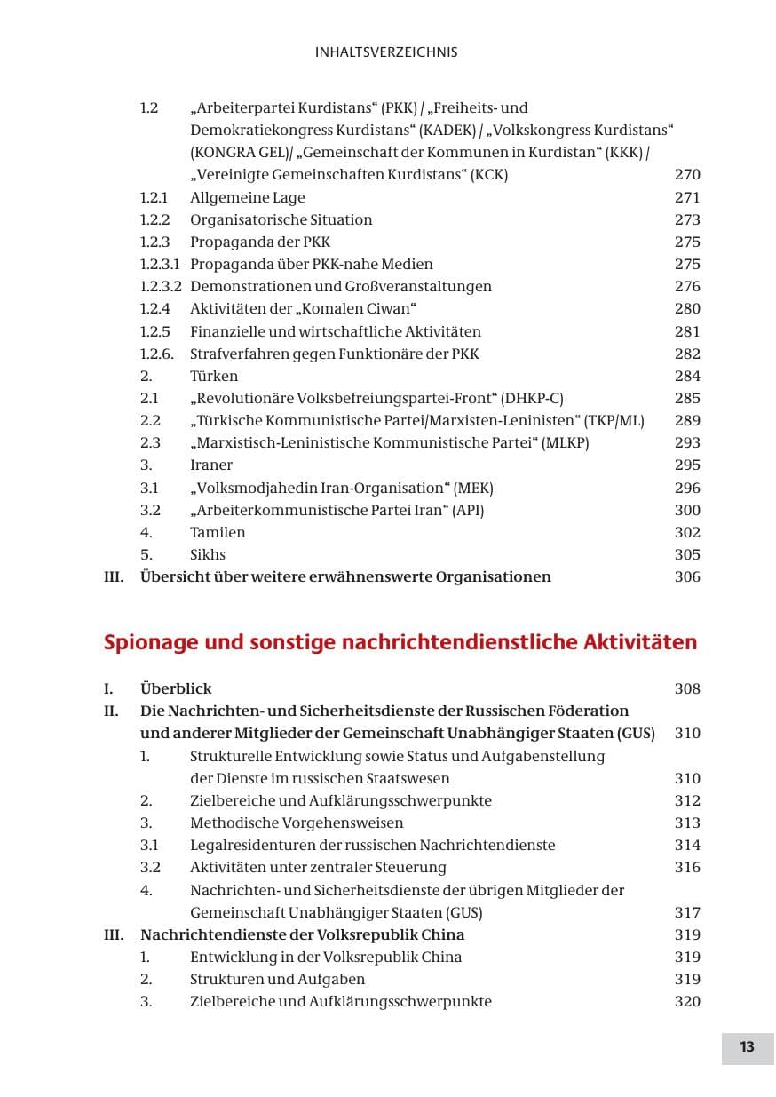 Seite 13 des Verfassungsschutzbericht 2008 Bund