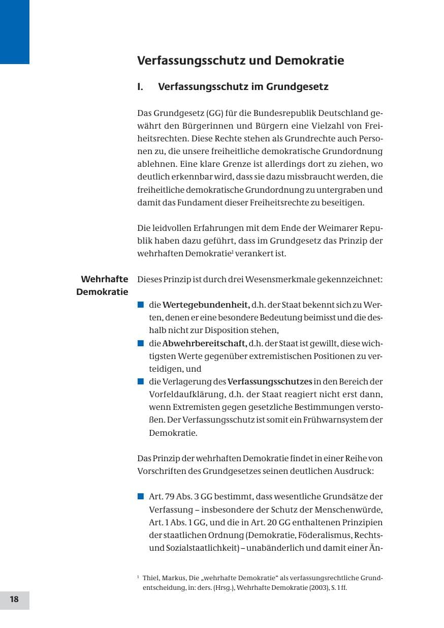 Seite 18 des Verfassungsschutzbericht 2008 Bund