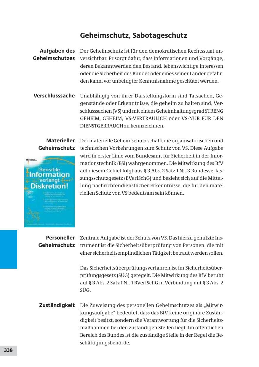 Seite 338 des Verfassungsschutzbericht 2008 Bund