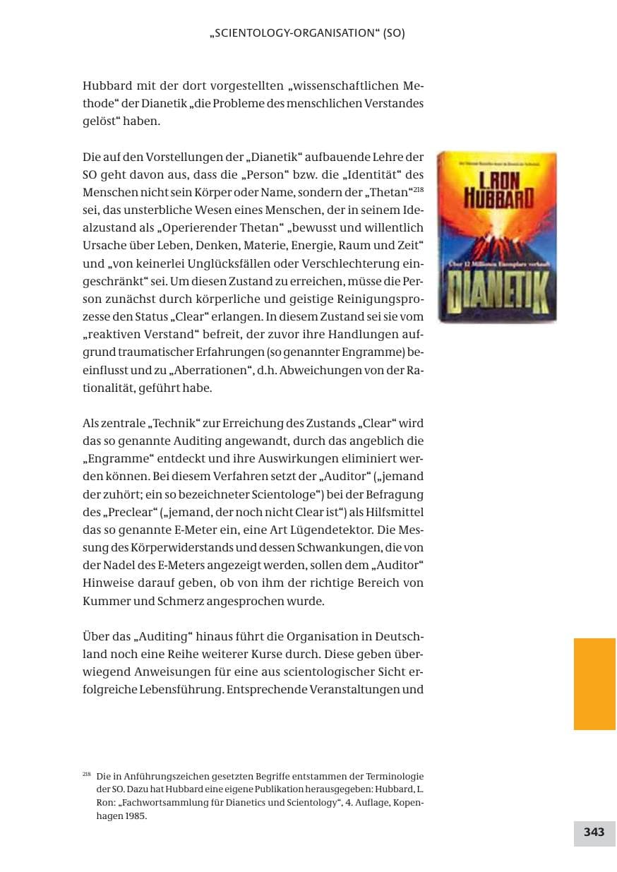 Seite 343 des Verfassungsschutzbericht 2008 Bund