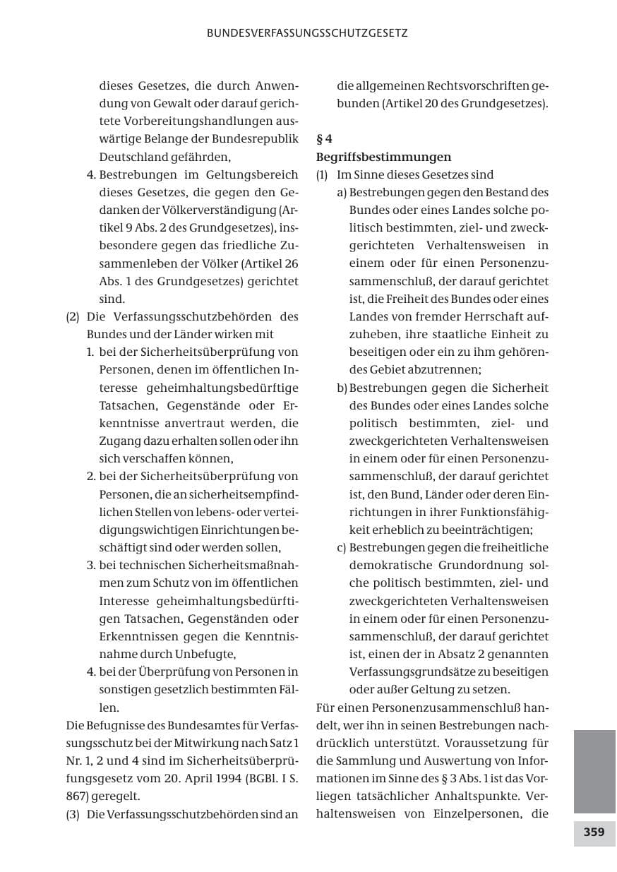 Seite 359 des Verfassungsschutzbericht 2008 Bund