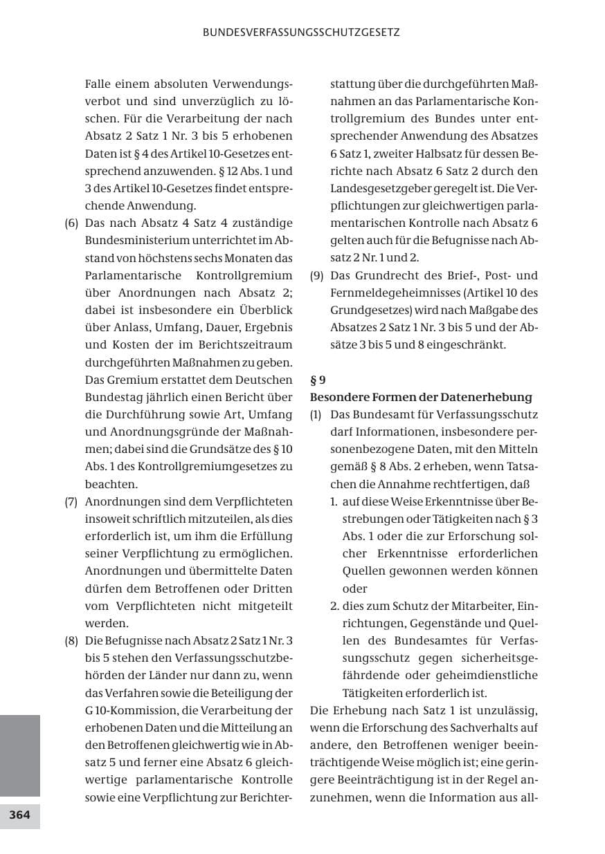 Seite 364 des Verfassungsschutzbericht 2008 Bund