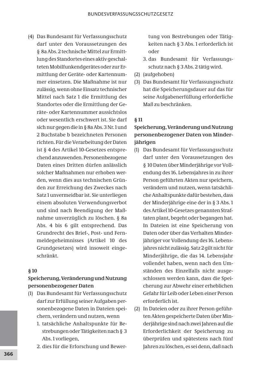 Seite 366 des Verfassungsschutzbericht 2008 Bund