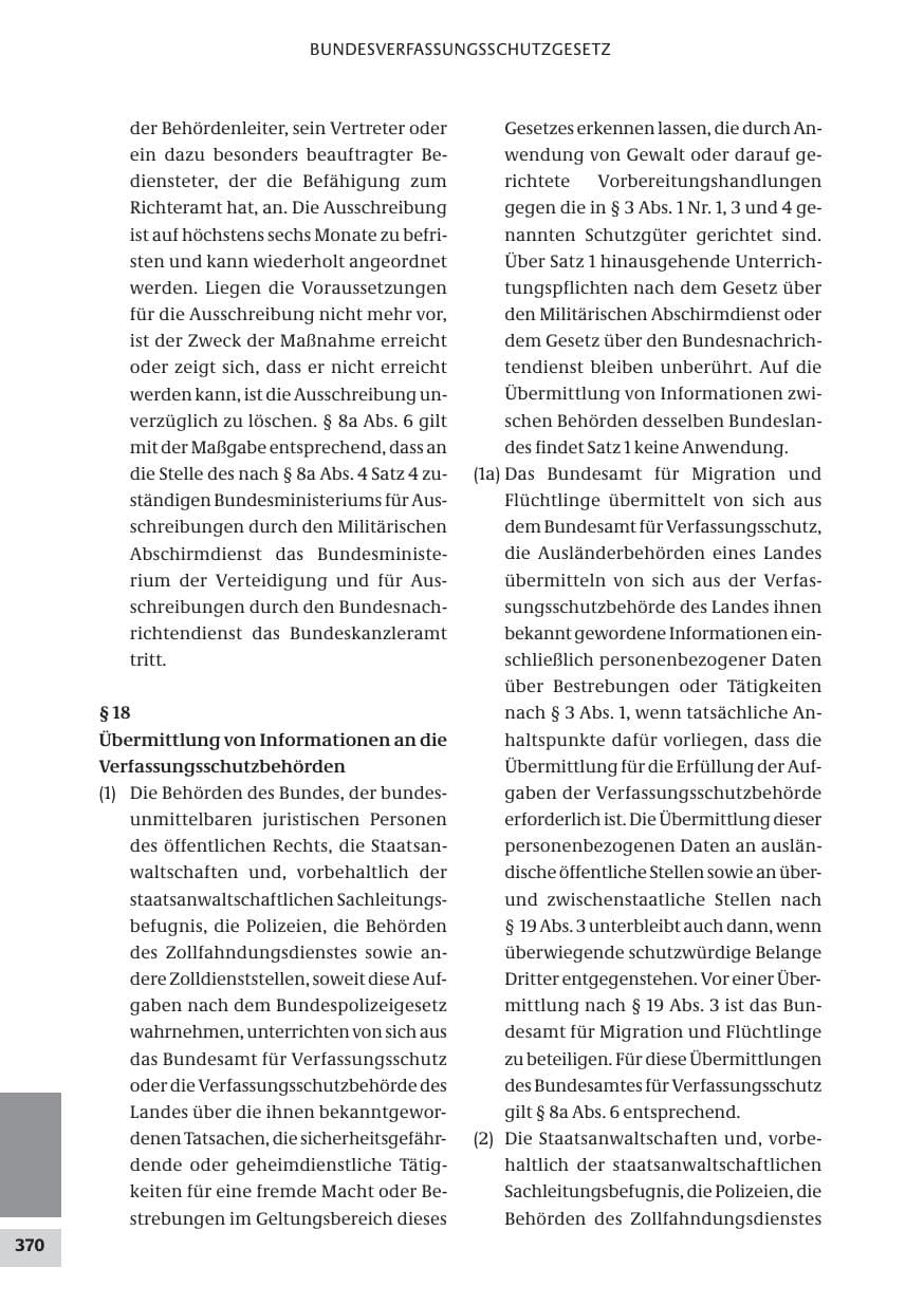 Seite 370 des Verfassungsschutzbericht 2008 Bund