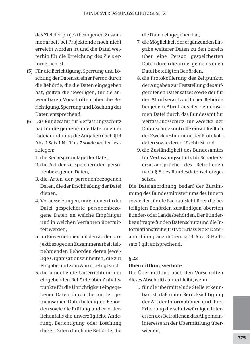 Seite 375 des Verfassungsschutzbericht 2008 Bund