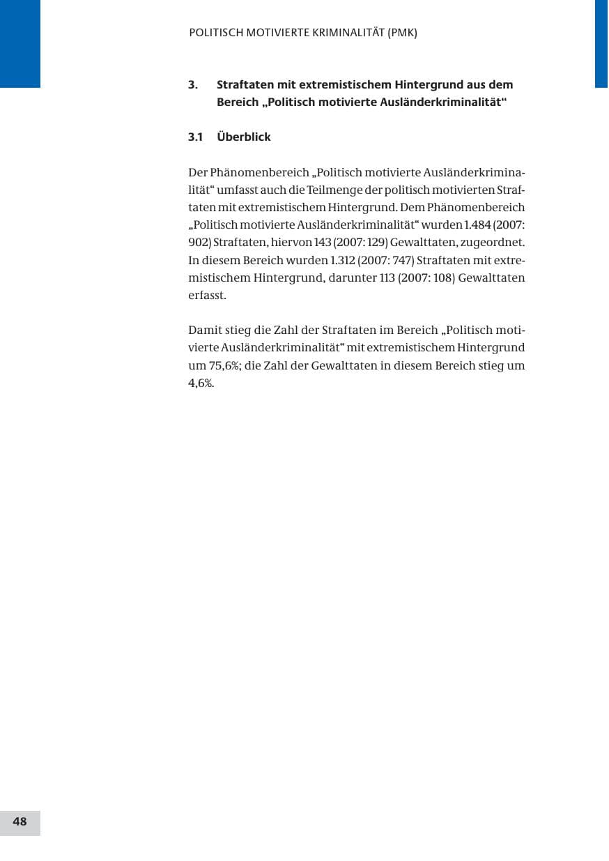Seite 48 des Verfassungsschutzbericht 2008 Bund