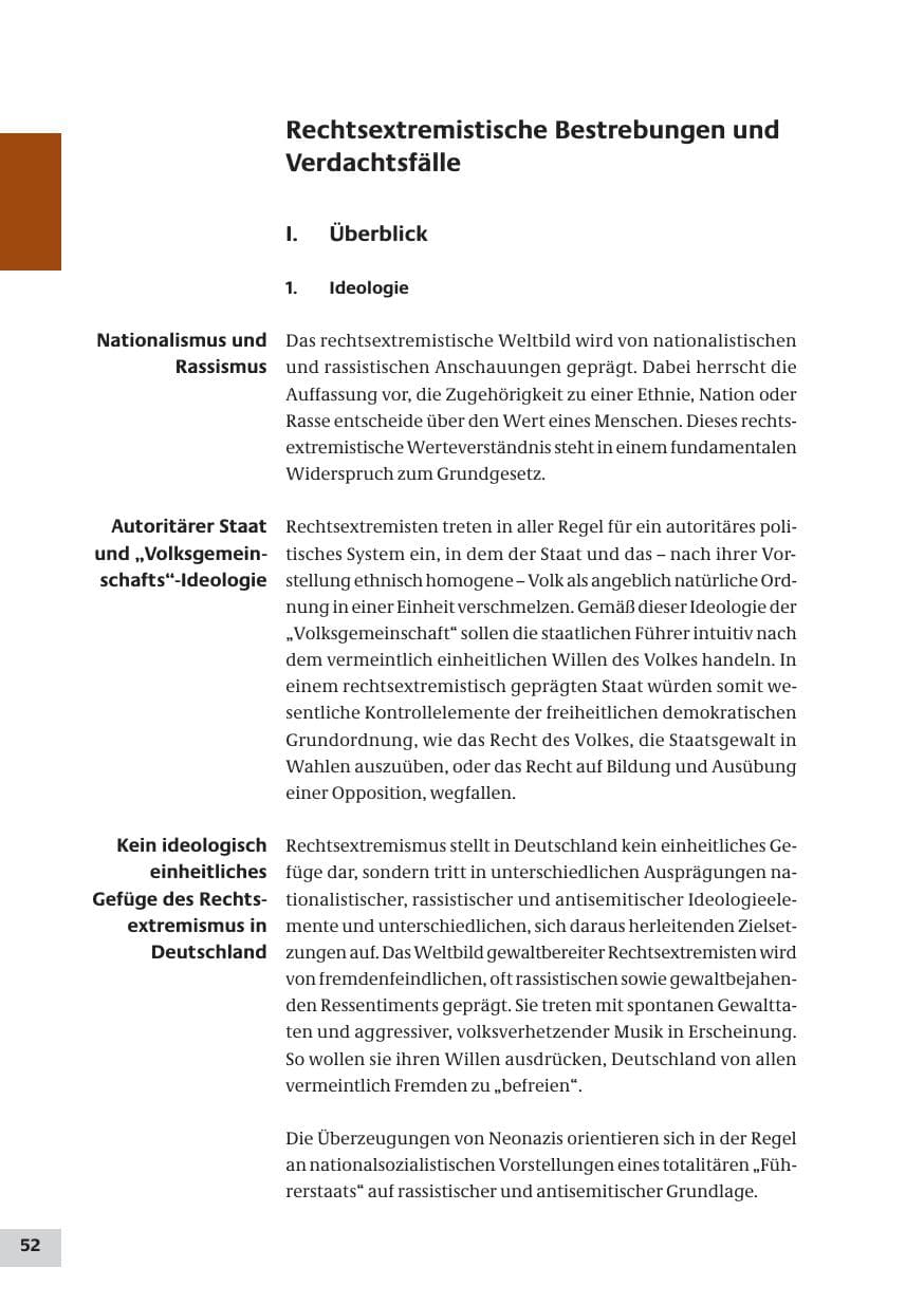 Seite 52 des Verfassungsschutzbericht 2008 Bund