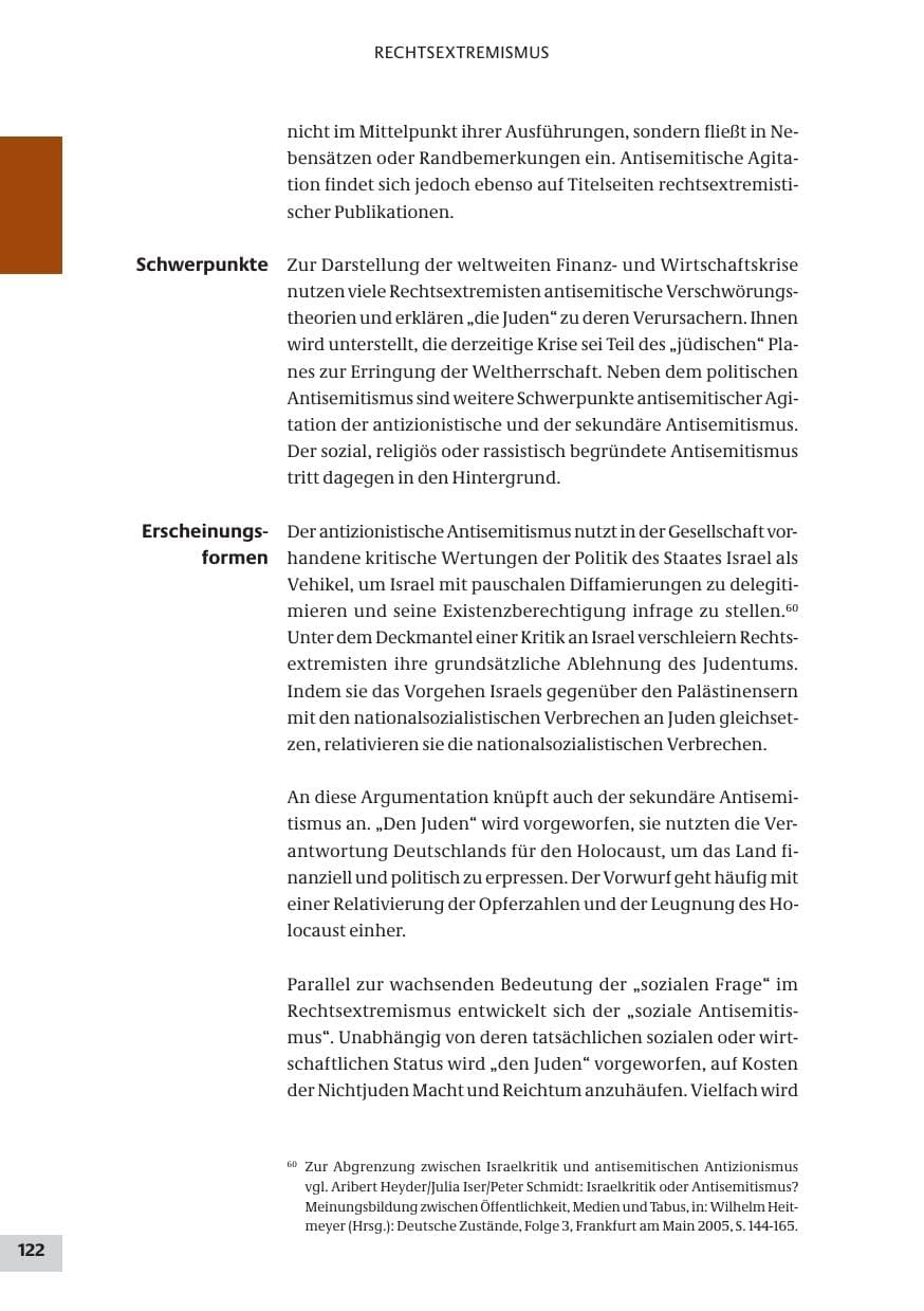 Seite 122 des Verfassungsschutzbericht 2009 Bund