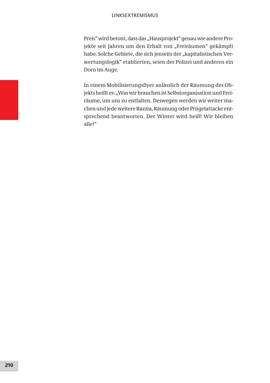 Seite 210 des Verfassungsschutzbericht 2009 Bund