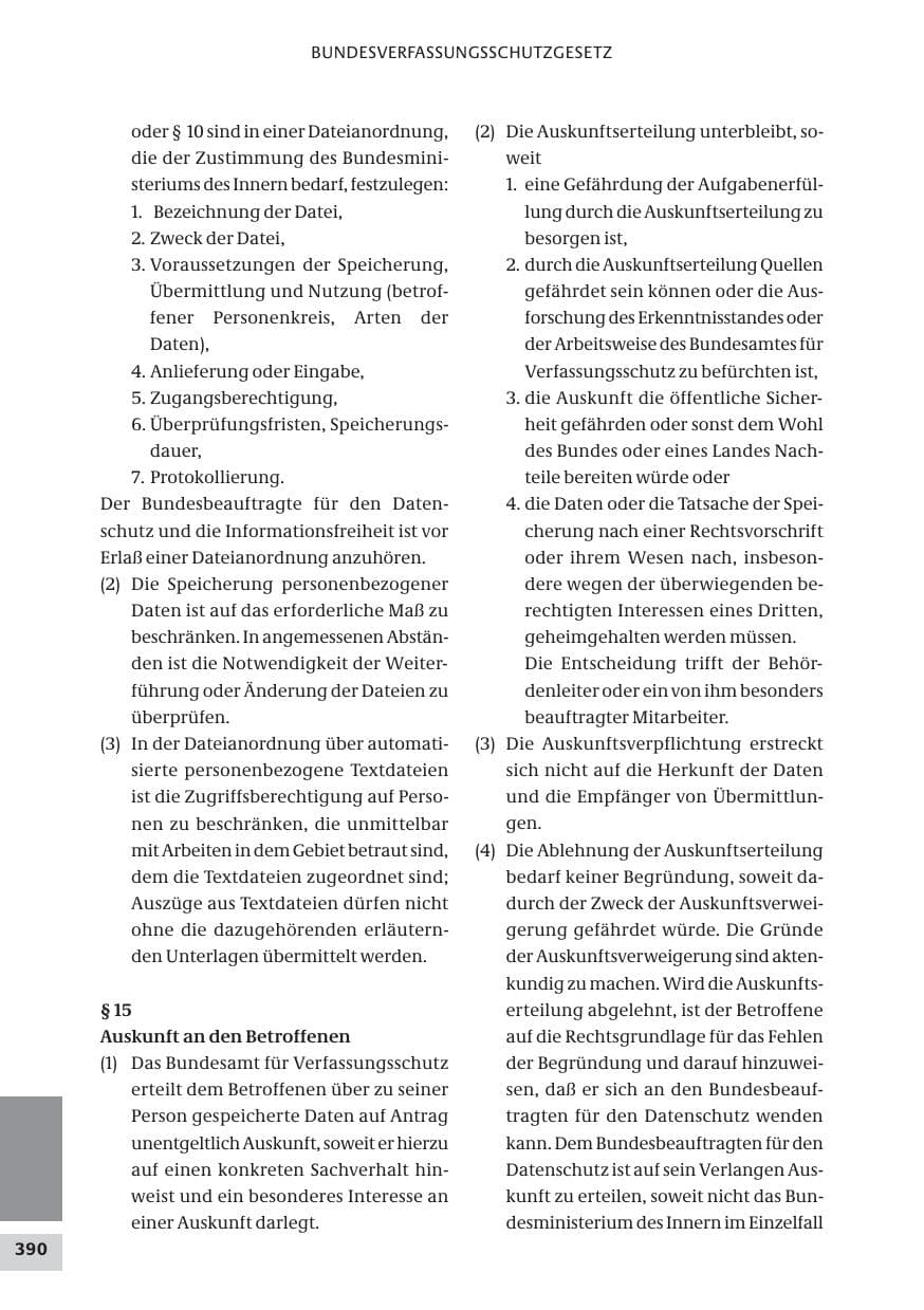 Seite 390 des Verfassungsschutzbericht 2009 Bund