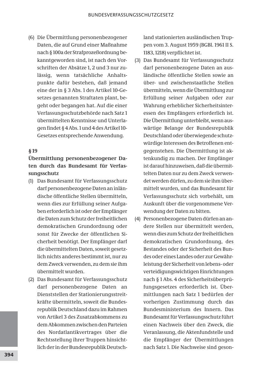 Seite 394 des Verfassungsschutzbericht 2009 Bund