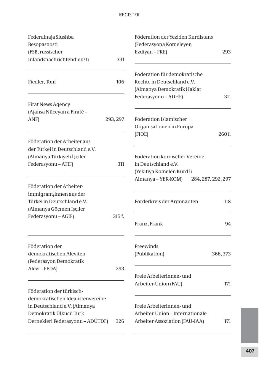 Seite 407 des Verfassungsschutzbericht 2009 Bund