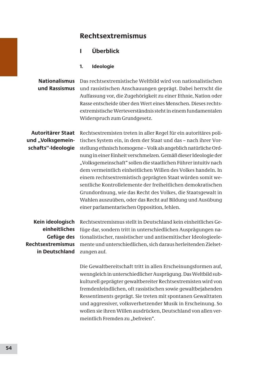 Seite 54 des Verfassungsschutzbericht 2009 Bund